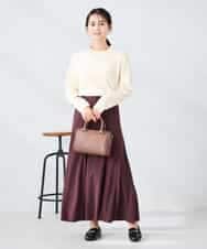 K2FAD40039 a.v.v(アー・ヴェ・ヴェ) 【洗える】プチハイネックニット グレー