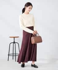 K2FAD40039 a.v.v(アー・ヴェ・ヴェ) 【洗える】プチハイネックニット グレー