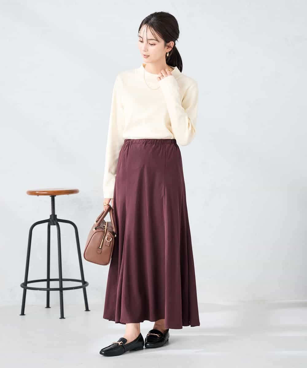 K2FAD40039 a.v.v(アー・ヴェ・ヴェ) 【洗える】プチハイネックニット グレー