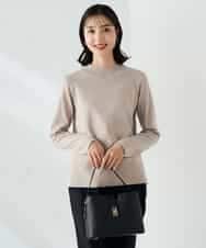 K2FAD40039 a.v.v(アー・ヴェ・ヴェ) 【洗える】プチハイネックニット グレー