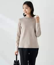 K2FAD40039 a.v.v(アー・ヴェ・ヴェ) 【洗える】プチハイネックニット グレー