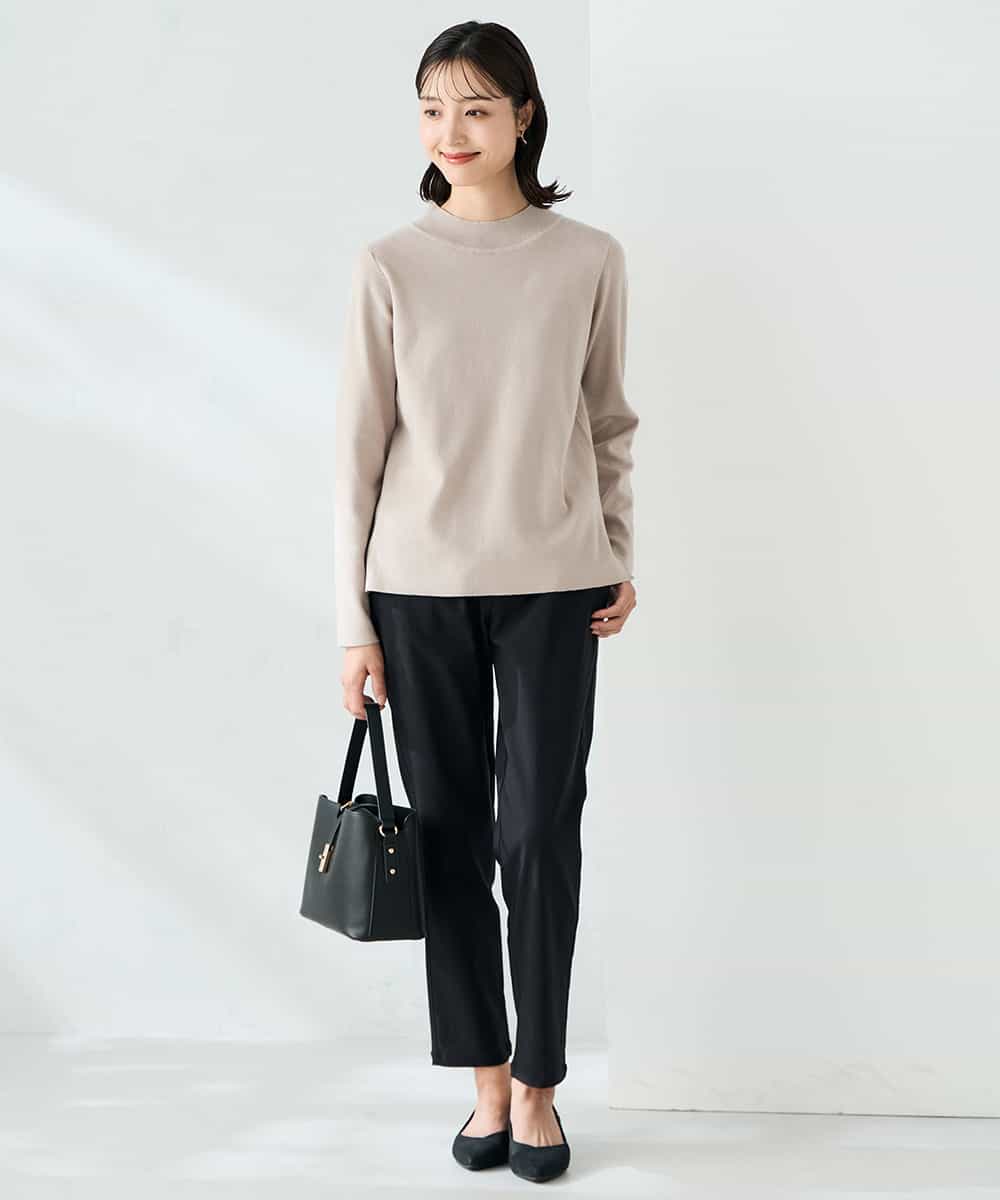 K2FAD40039 a.v.v(アー・ヴェ・ヴェ) 【洗える】プチハイネックニット グレー