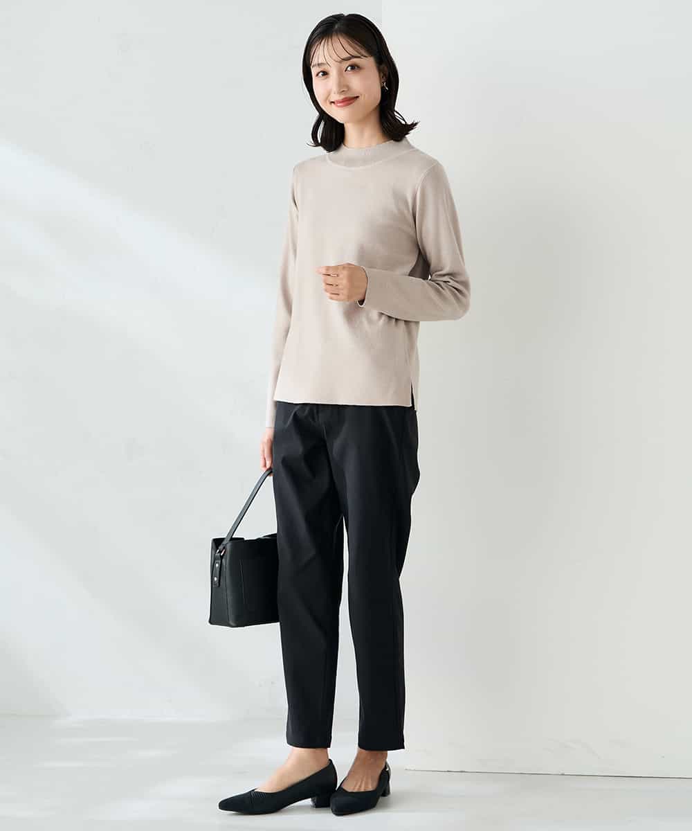 K2FAD40039 a.v.v(アー・ヴェ・ヴェ) 【洗える】プチハイネックニット グレー