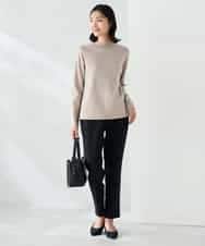 K2FAD40039 a.v.v(アー・ヴェ・ヴェ) 【洗える】プチハイネックニット グレー