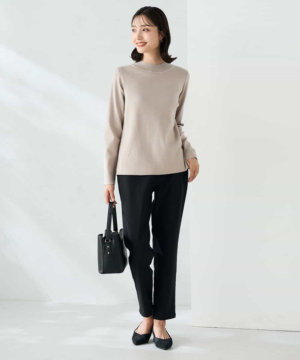 K2FAD40039 a.v.v(アー・ヴェ・ヴェ) 【洗える】プチハイネックニット グレー