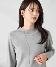 K2FAD40039 a.v.v(アー・ヴェ・ヴェ) 【洗える】プチハイネックニット グレー