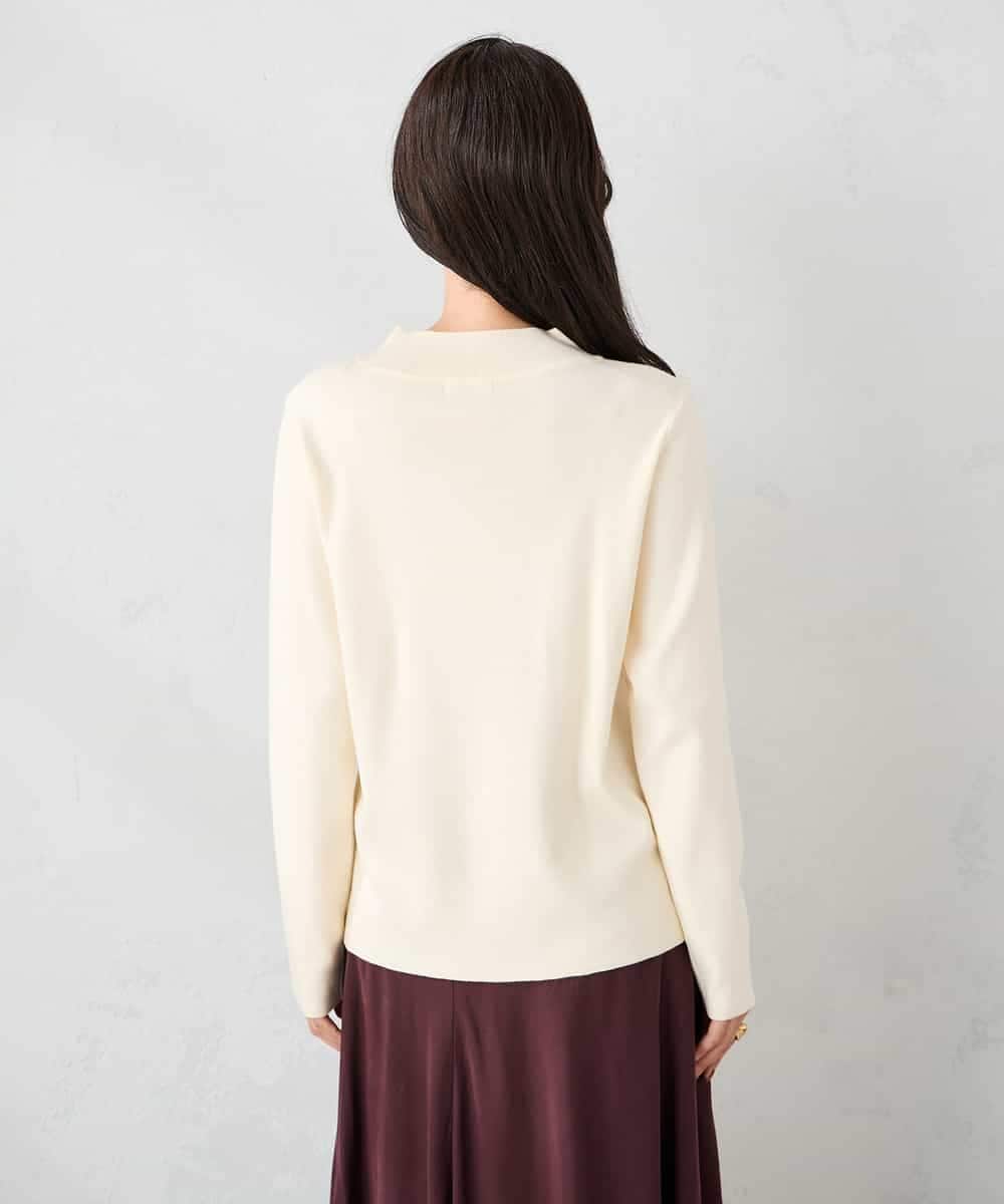 K2FAD40039 a.v.v(アー・ヴェ・ヴェ) 【洗える】プチハイネックニット グレー