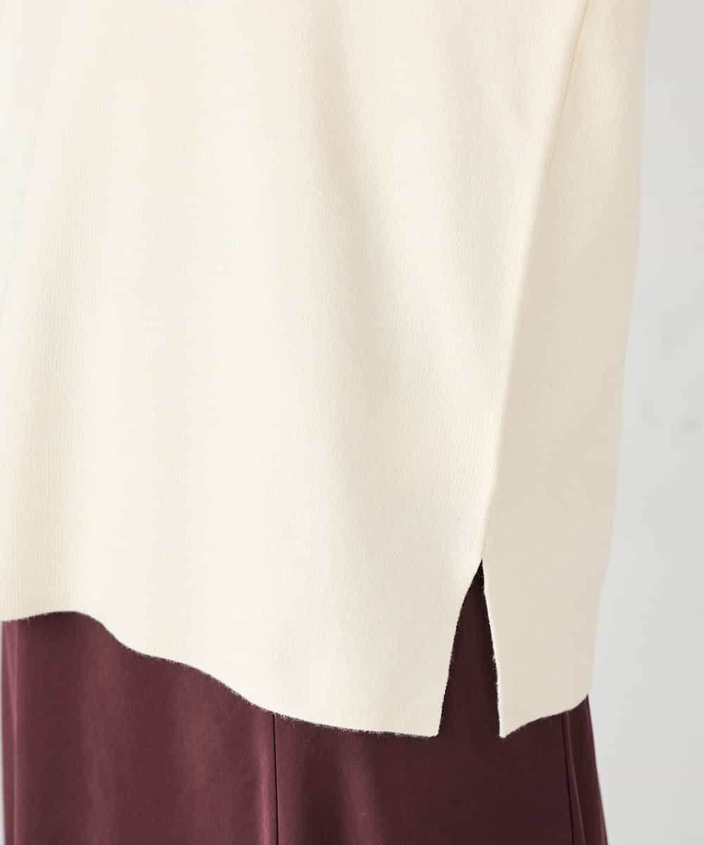 K2FAD40039 a.v.v(アー・ヴェ・ヴェ) 【洗える】プチハイネックニット グレー