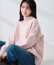 K2FAD46044 a.v.v(アー・ヴェ・ヴェ) 【洗える/静電気が起きにくい】バックスリットニット ピンク