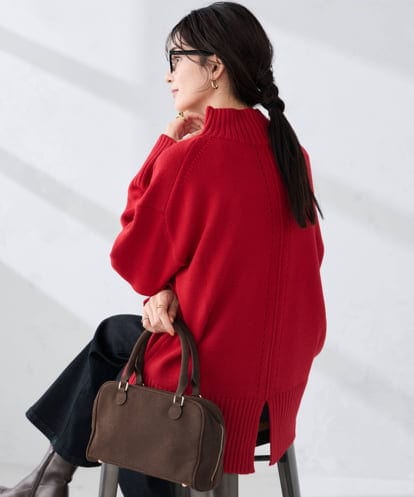 K2FAD46044 a.v.v 【洗える/静電気が起きにくい】バックスリットニット