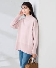 K2FAD46044 a.v.v(アー・ヴェ・ヴェ) 【洗える/静電気が起きにくい】バックスリットニット レッド