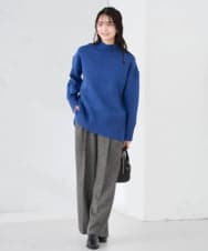 K2FAD46044 a.v.v(アー・ヴェ・ヴェ) 【洗える/静電気が起きにくい】バックスリットニット レッド