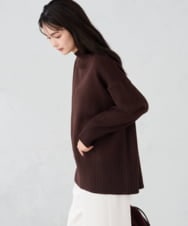 K2FAD46044 a.v.v(アー・ヴェ・ヴェ) 【洗える/静電気が起きにくい】バックスリットニット レッド