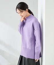 K2FAD46044 a.v.v(アー・ヴェ・ヴェ) 【洗える/静電気が起きにくい】バックスリットニット レッド