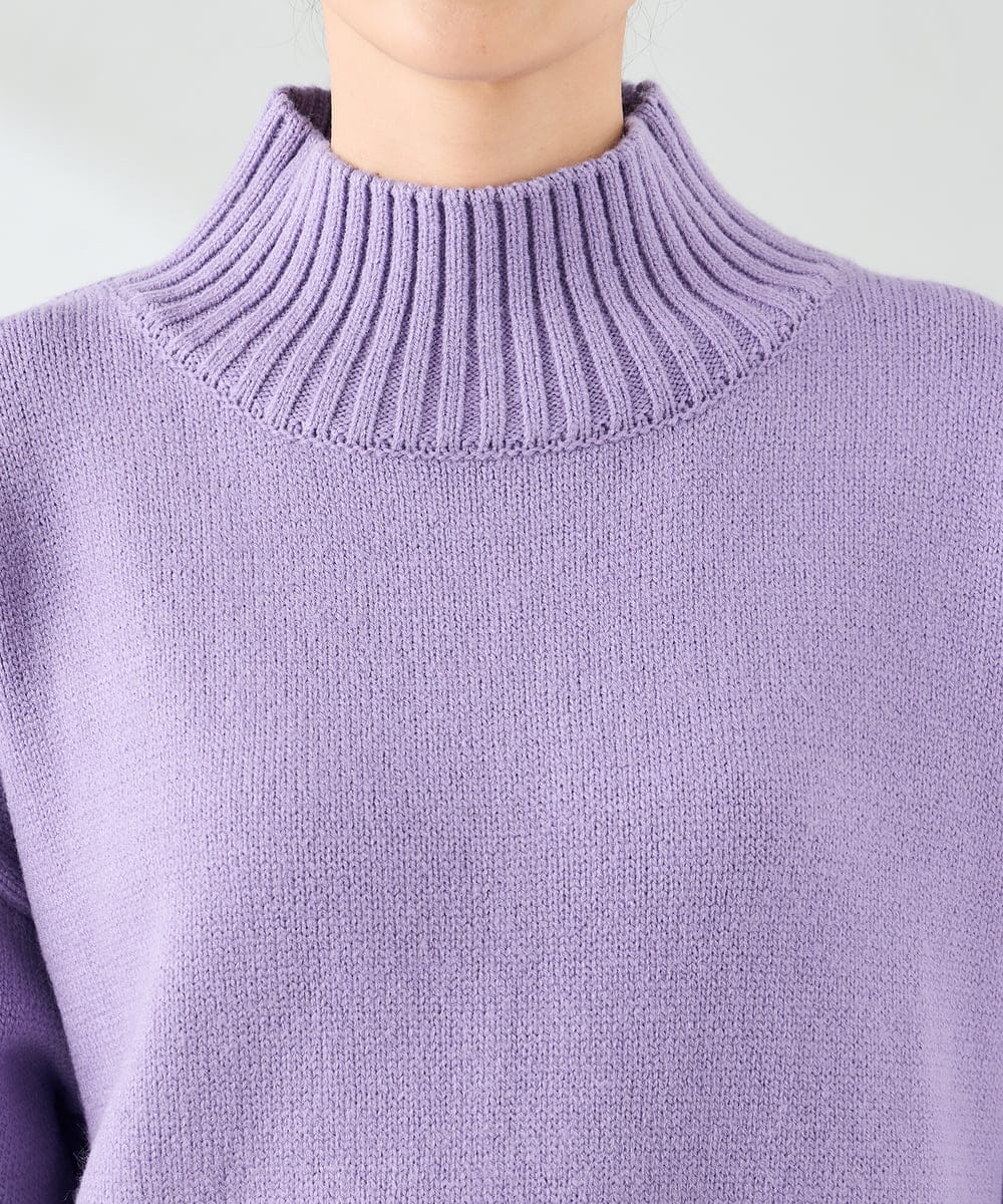 K2FAD46044 a.v.v(アー・ヴェ・ヴェ) 【洗える/静電気が起きにくい】バックスリットニット レッド