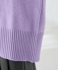 K2FAD46044 a.v.v(アー・ヴェ・ヴェ) 【洗える/静電気が起きにくい】バックスリットニット レッド