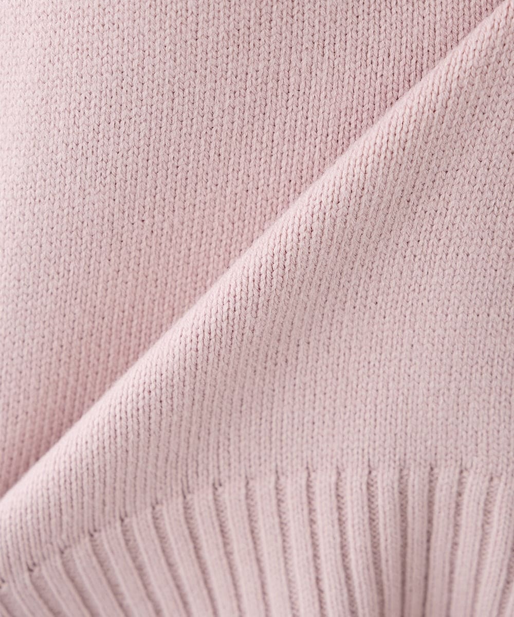 K2FAD46044 a.v.v(アー・ヴェ・ヴェ) 【洗える/静電気が起きにくい】バックスリットニット レッド