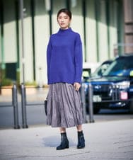 K2FAD46044 a.v.v(アー・ヴェ・ヴェ) 【洗える/静電気が起きにくい】バックスリットニット レッド