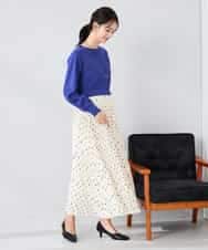 K2FAD69039 a.v.v(アー・ヴェ・ヴェ) 【洗える】ボートネック美ラクるパフスリーブニット マスタード