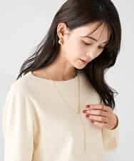 K2FAD69039 a.v.v(アー・ヴェ・ヴェ) 【洗える】ボートネック美ラクるパフスリーブニット マスタード