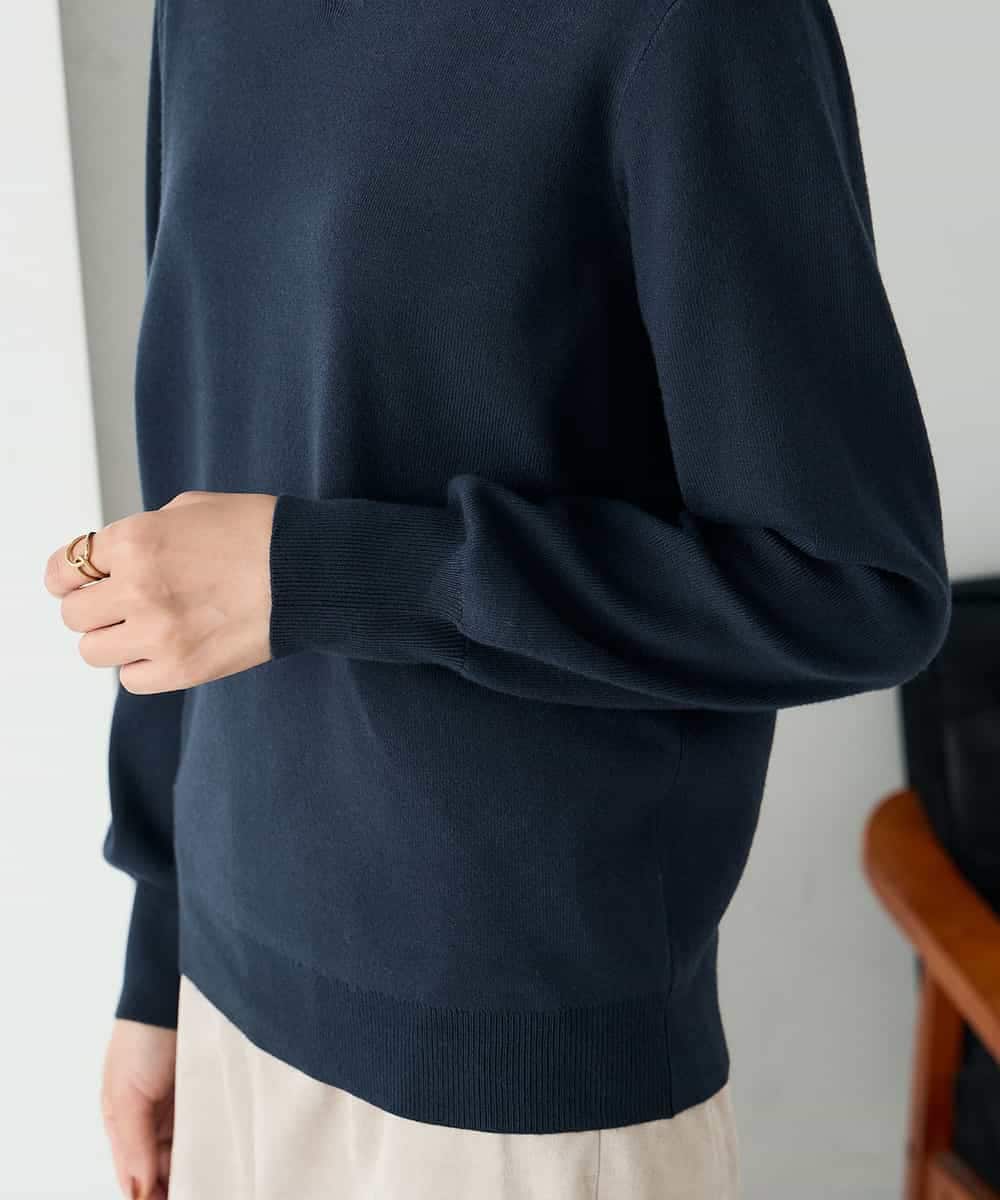 K2FAD79039 a.v.v(アー・ヴェ・ヴェ) 【洗える】Vネック美ラクるパフスリーブニット【WEB限定】 ピンク