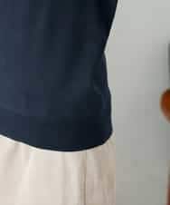 K2FAD79039 a.v.v(アー・ヴェ・ヴェ) 【洗える】Vネック美ラクるパフスリーブニット【WEB限定】 ピンク