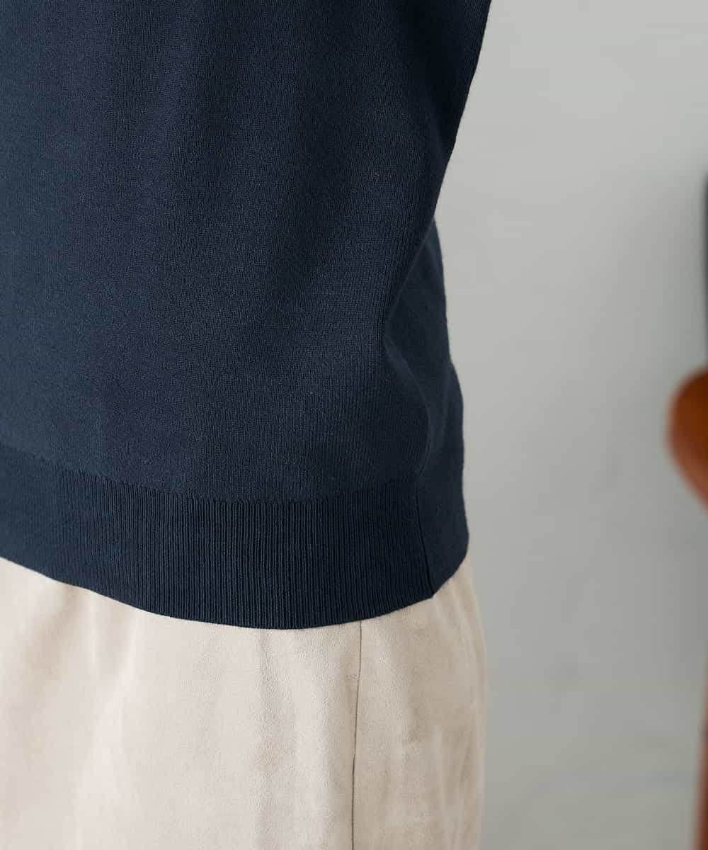 K2FAD79039 a.v.v(アー・ヴェ・ヴェ) 【洗える】Vネック美ラクるパフスリーブニット【WEB限定】 ピンク