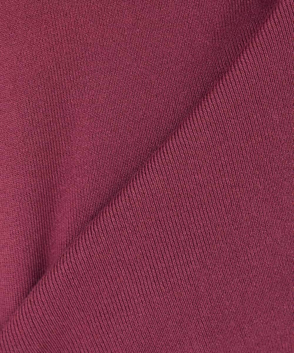 K2FAD79039 a.v.v(アー・ヴェ・ヴェ) 【洗える】Vネック美ラクるパフスリーブニット【WEB限定】 ピンク