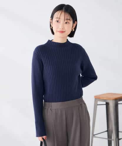 K2FAG01039 a.v.v リブ ハイネック ニット