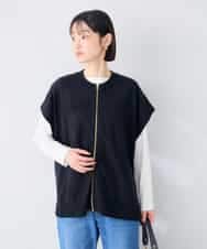 K2FAG30069 a.v.v(アー・ヴェ・ヴェ) 【2SET/洗える】ZIPベスト レイヤードセット グリーン