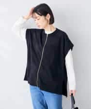 K2FAG30069 a.v.v(アー・ヴェ・ヴェ) 【2SET/洗える】ZIPベスト レイヤードセット グリーン
