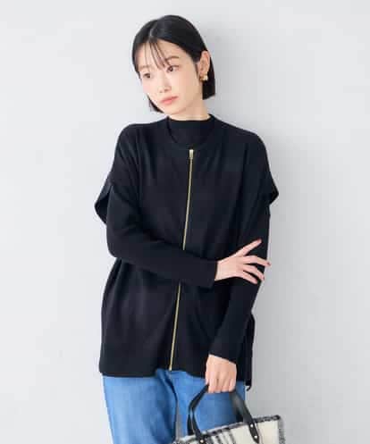 K2FAG30069 a.v.v 【2SET/洗える】ZIPベスト レイヤードセット
