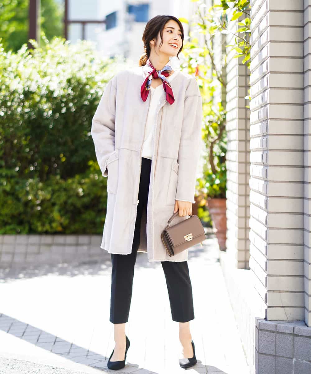K2FAG59034 a.v.v(アー・ヴェ・ヴェ) パフスリーブニット[WEB限定サイズ] レッド