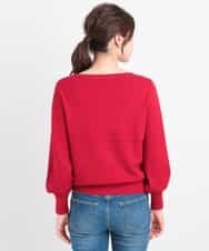 K2FAG59034 a.v.v(アー・ヴェ・ヴェ) パフスリーブニット[WEB限定サイズ] レッド