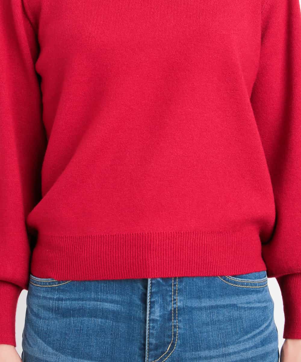 K2FAG59034 a.v.v(アー・ヴェ・ヴェ) パフスリーブニット[WEB限定サイズ] レッド