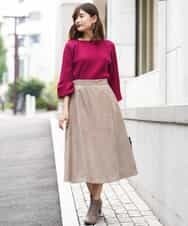 K2FAJ10049 a.v.v(アー・ヴェ・ヴェ) プリーツライクニット ピンク