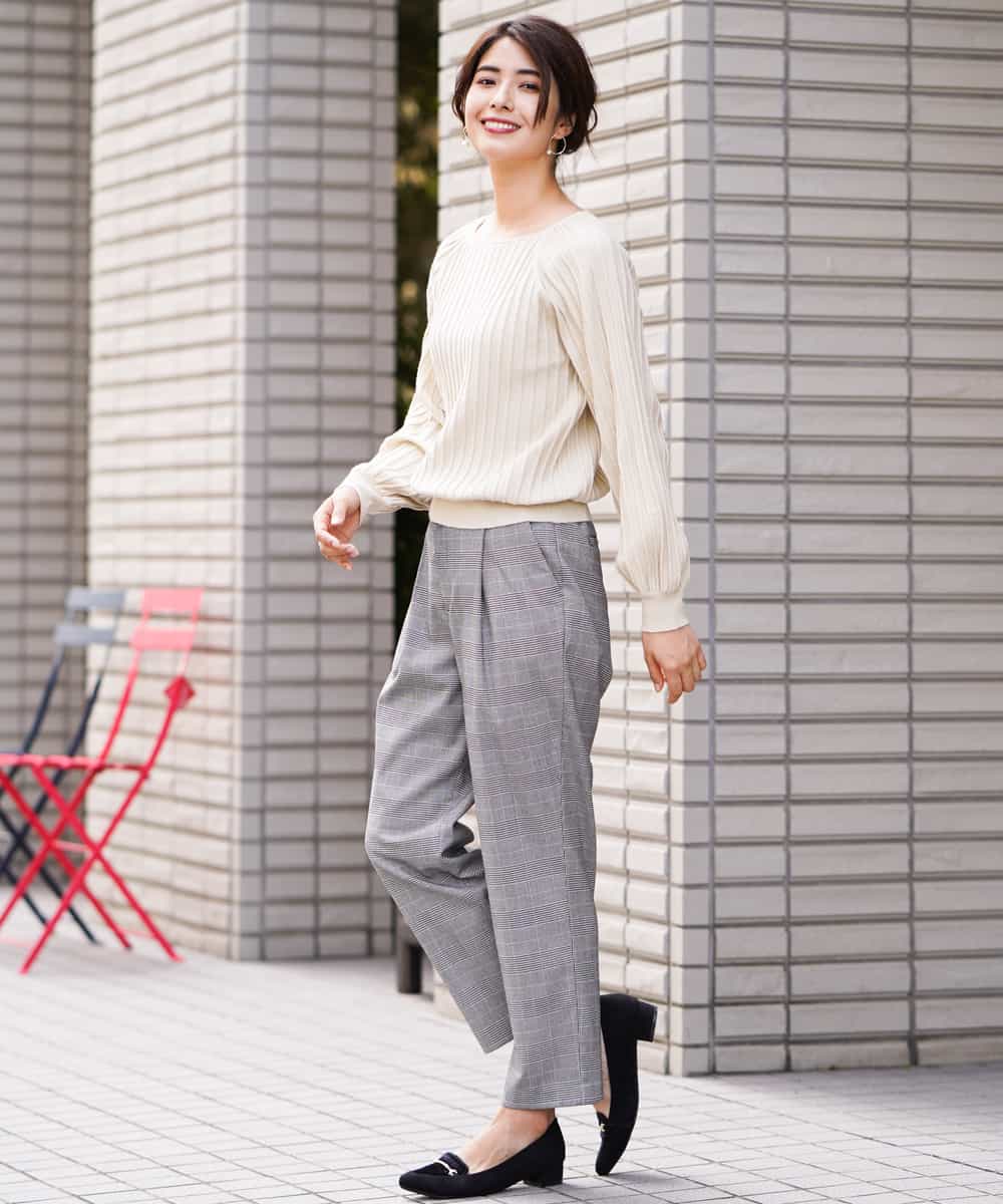 K2FAJ10049 a.v.v(アー・ヴェ・ヴェ) プリーツライクニット ピンク