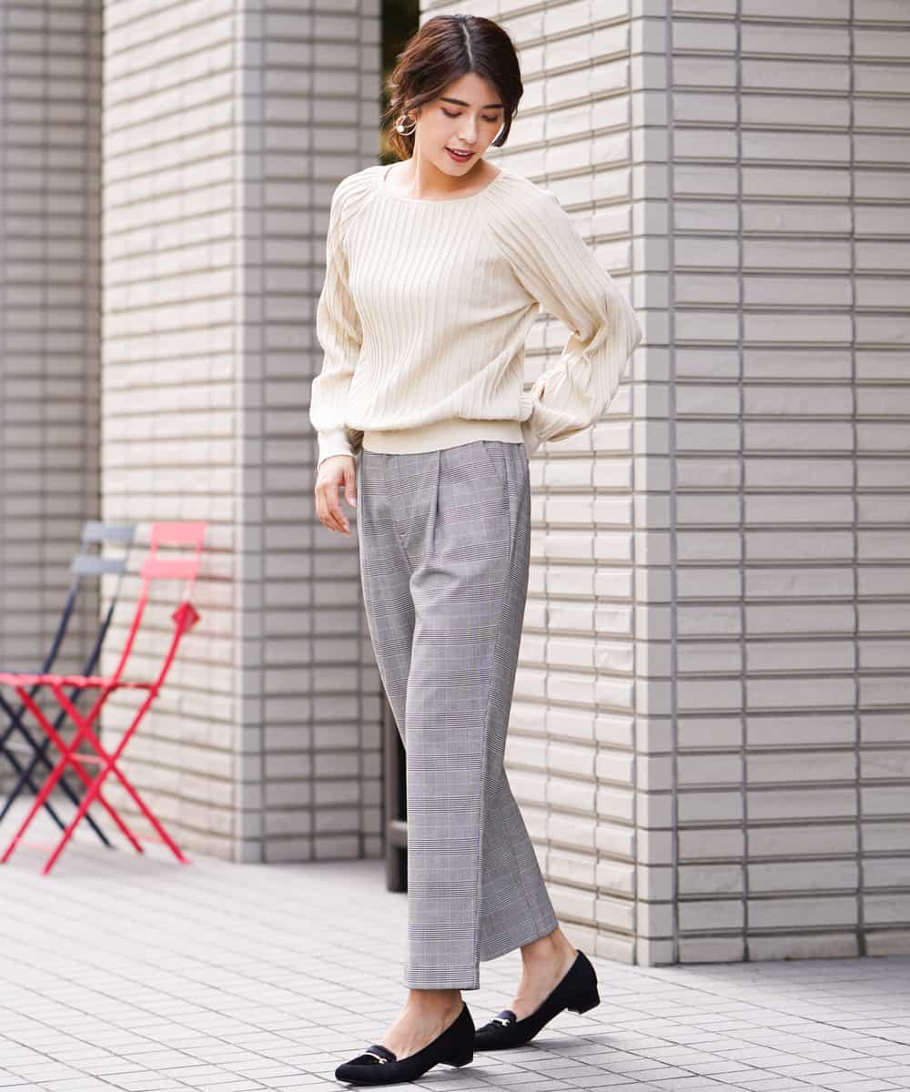 K2FAJ10049 a.v.v(アー・ヴェ・ヴェ) プリーツライクニット ピンク