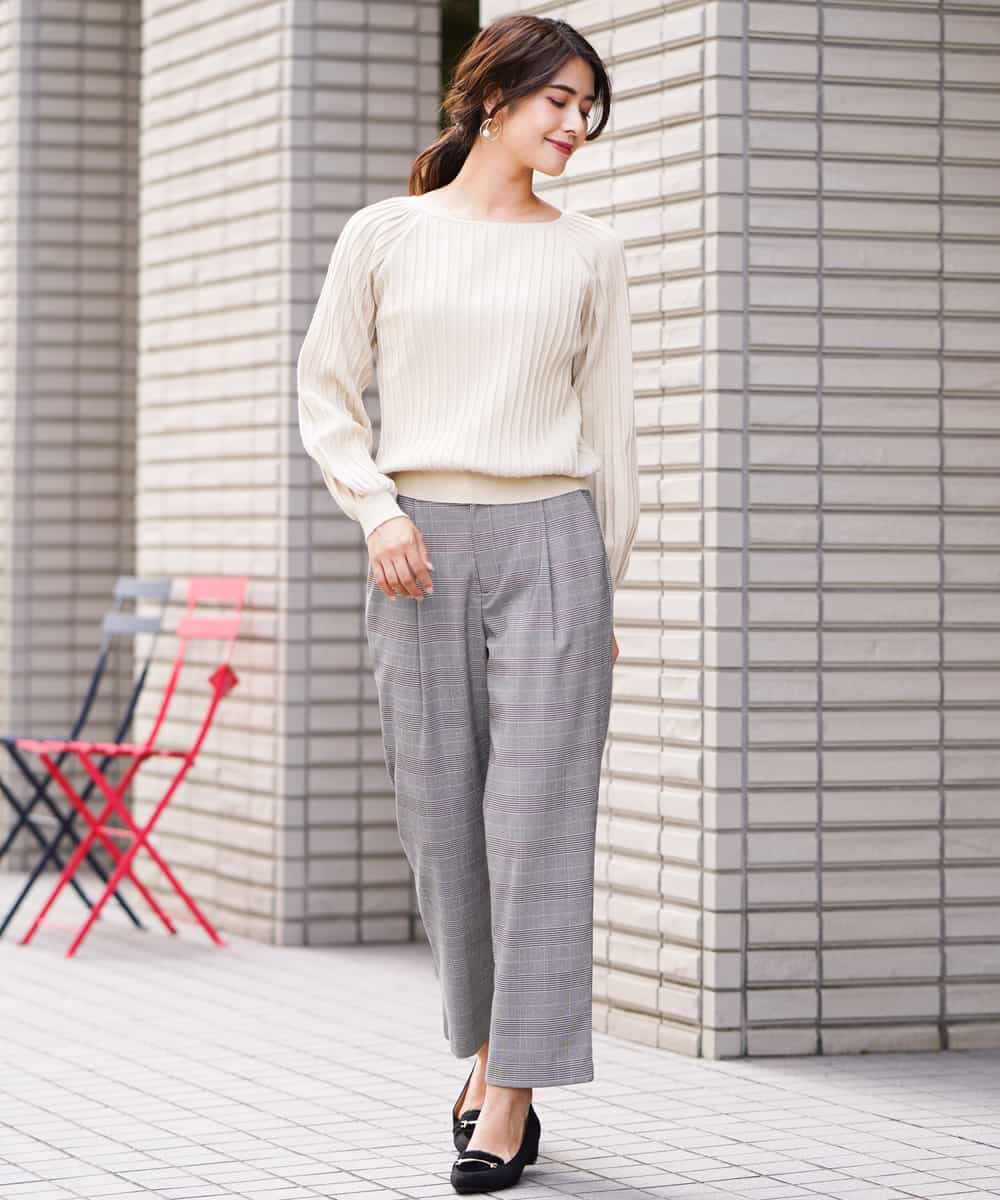 K2FAJ10049 a.v.v(アー・ヴェ・ヴェ) プリーツライクニット ピンク
