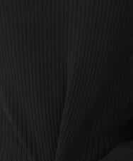 K2FAS47059 a.v.v(アー・ヴェ・ヴェ) 【2SET/雑誌InRed（宝島社）12月号掲載】ニットベスト＆タートルニットセット ブラック