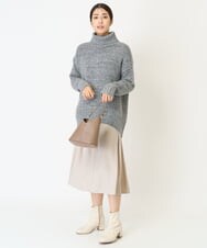 K2FBA40044 a.v.v(アー・ヴェ・ヴェ) 【WEB限定】ミックスヤーンハイネックゆるニット ベージュ