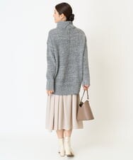 K2FBA40044 a.v.v(アー・ヴェ・ヴェ) 【WEB限定】ミックスヤーンハイネックゆるニット ベージュ