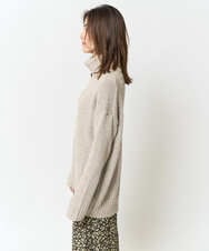 K2FBA40044 a.v.v(アー・ヴェ・ヴェ) 【WEB限定】ミックスヤーンハイネックゆるニット ベージュ