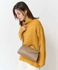K2FBA40044 a.v.v(アー・ヴェ・ヴェ) 【WEB限定】ミックスヤーンハイネックゆるニット ベージュ