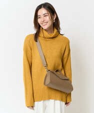 K2FBA40044 a.v.v(アー・ヴェ・ヴェ) 【WEB限定】ミックスヤーンハイネックゆるニット ベージュ