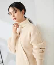 K2FBD23049 a.v.v(アー・ヴェ・ヴェ) カシュクールライクVネックニット ライトブルー