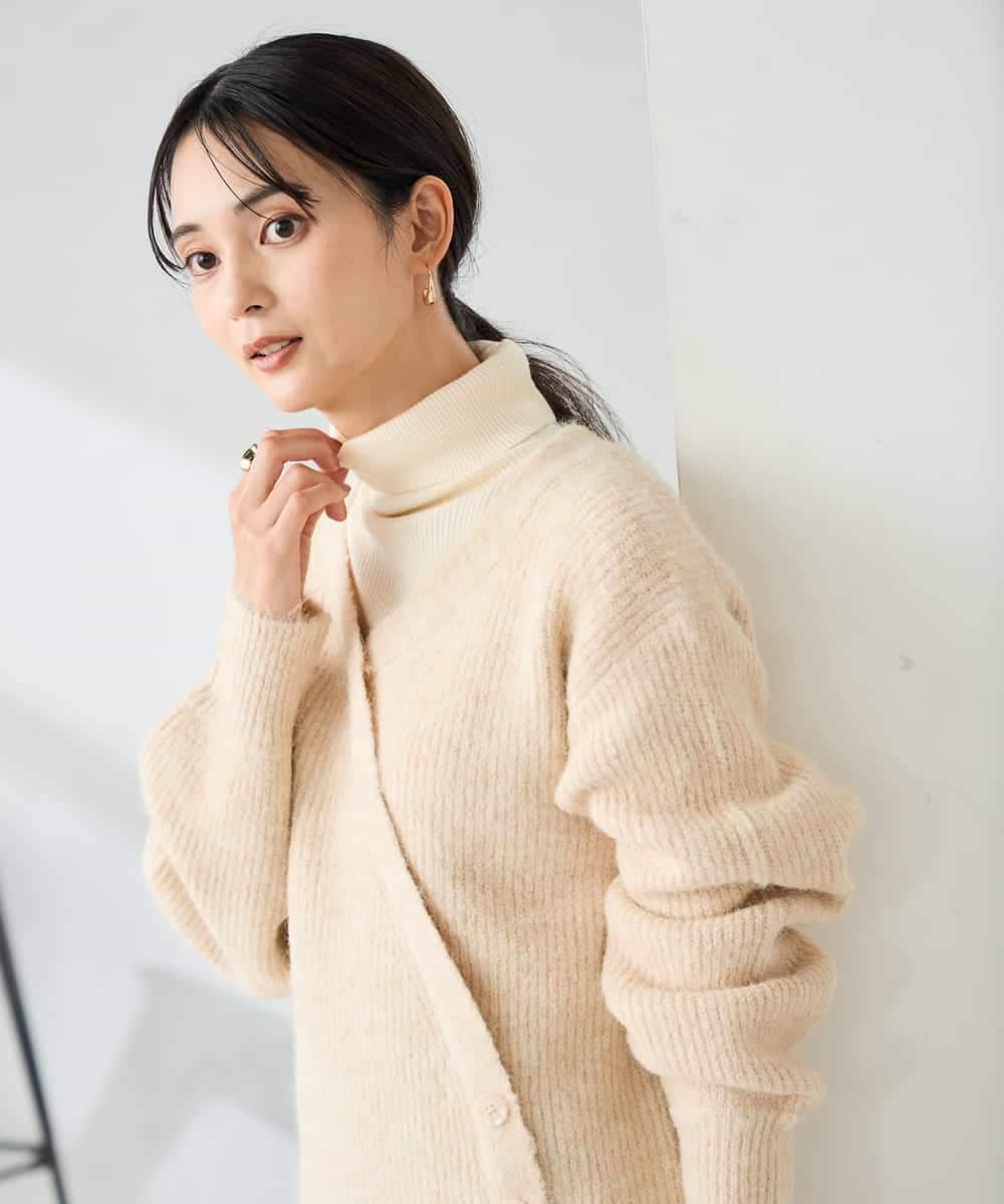 K2FBD23049 a.v.v(アー・ヴェ・ヴェ) カシュクールライクVネックニット ライトブルー