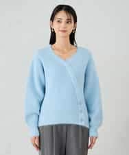 K2FBD23049 a.v.v(アー・ヴェ・ヴェ) カシュクールライクVネックニット ライトブルー