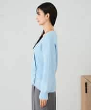 K2FBD23049 a.v.v(アー・ヴェ・ヴェ) カシュクールライクVネックニット ライトブルー