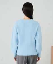 K2FBD23049 a.v.v(アー・ヴェ・ヴェ) カシュクールライクVネックニット ライトブルー